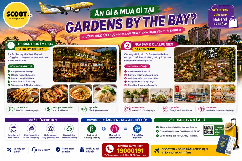 Ăn gì và mua gì tại Gardens by the Bay?