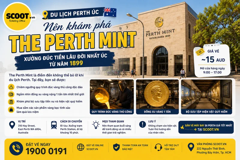 Du lịch Perth Úc nên khám phá the Perth Mint
