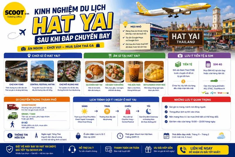 Kinh nghiệm du lịch Hat Yai
