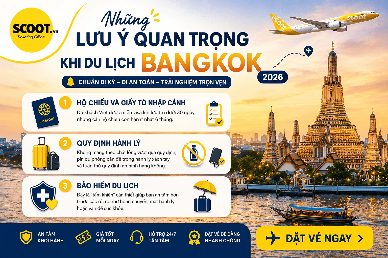 Lưu ý quan trọng khi đi du lịch Bangkok dành cho người mới