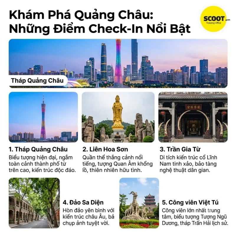 Những địa điểm check-in nổi bật Quảng Châu