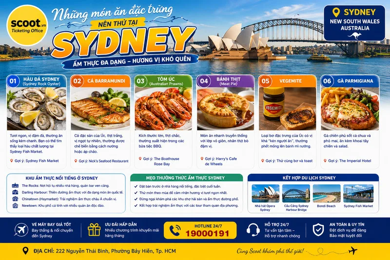Những món ăn đặc trưng nên thử khi đi du lịch Sydney