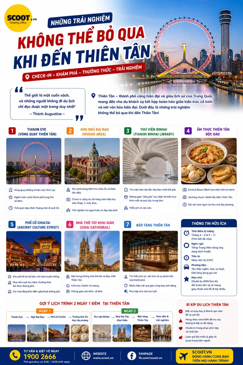 Những trải nghiệm không thể bỏ qua khi đến Thiên Tân