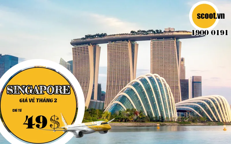 vé máy bay đi singapore tháng 2
