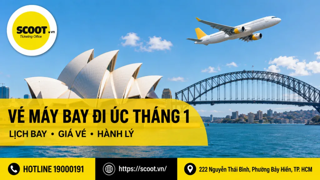 vé máy bay đi úc tháng 1