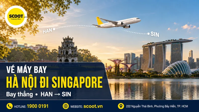 Vé máy bay Hà Nội đi Singapore
