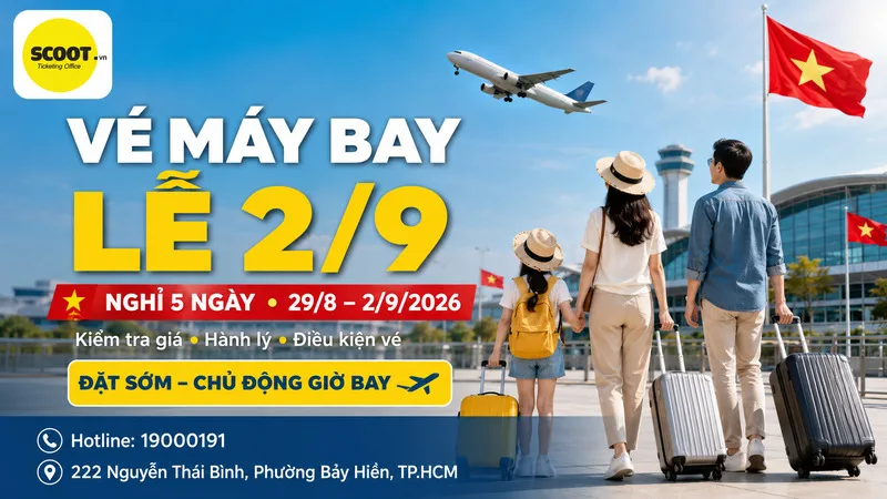 Vé máy bay lễ 2/9