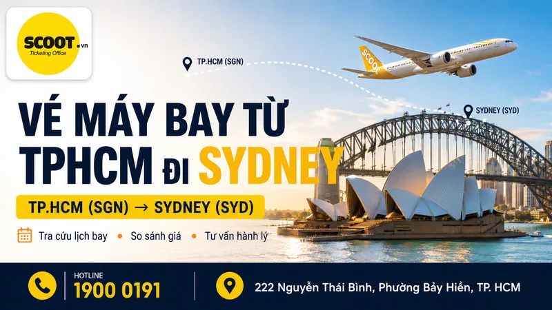 Vé máy bay từ TP.HCM đi Sydney